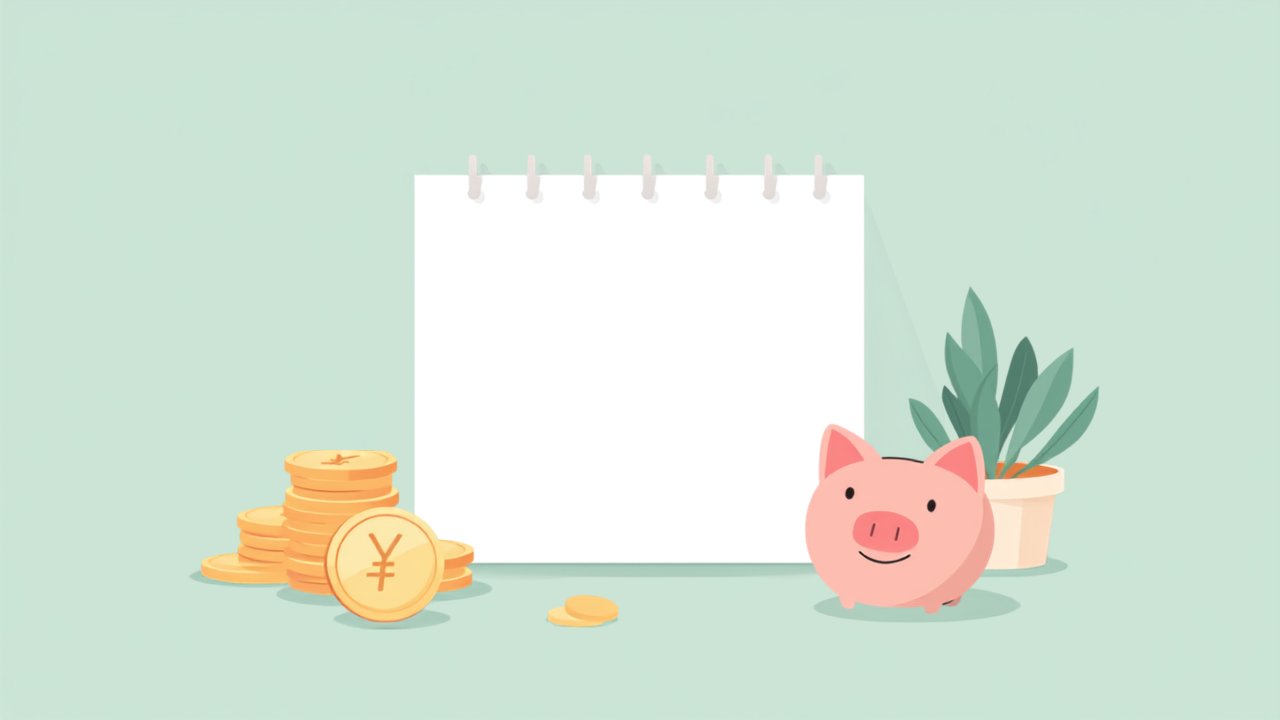 特別費のイメージ（カレンダーと貯金箱・硬貨のイラスト）