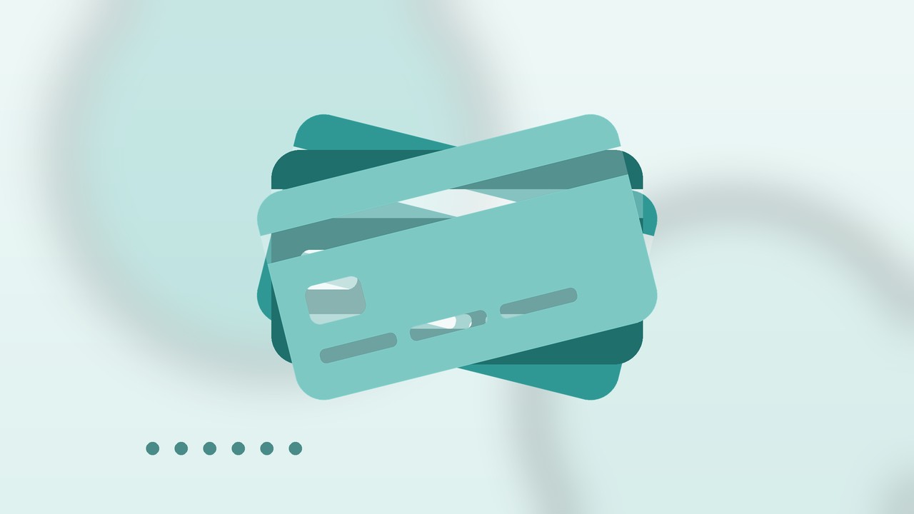サブスクの年額プランをクレジットカードで表したイラスト